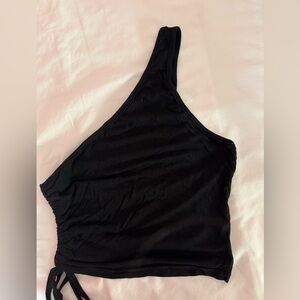 Shein One Shoulder Tie Top